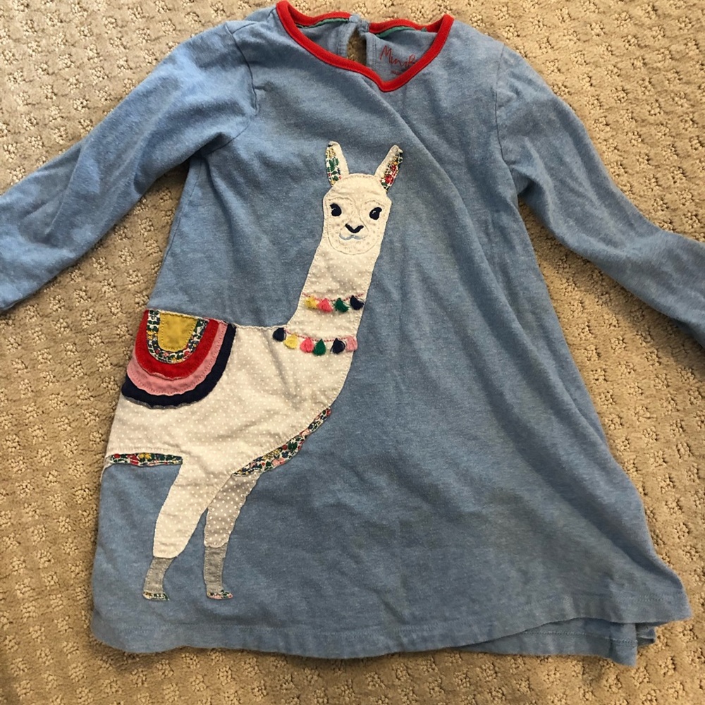 Mini Boden Llama dress age 4-5